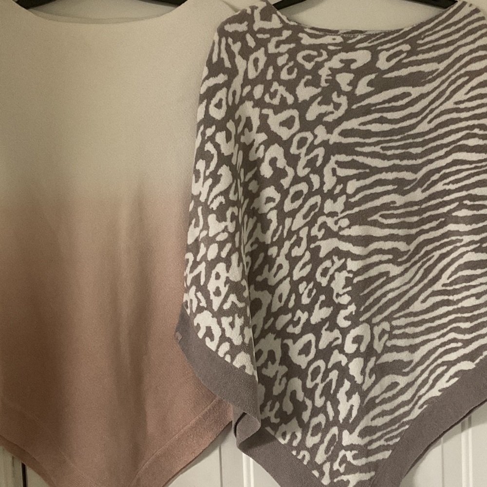 (Two) Ponchos by Barefoot Dreams Ocean Breeze (Bundle of Two)!!!  NWOT